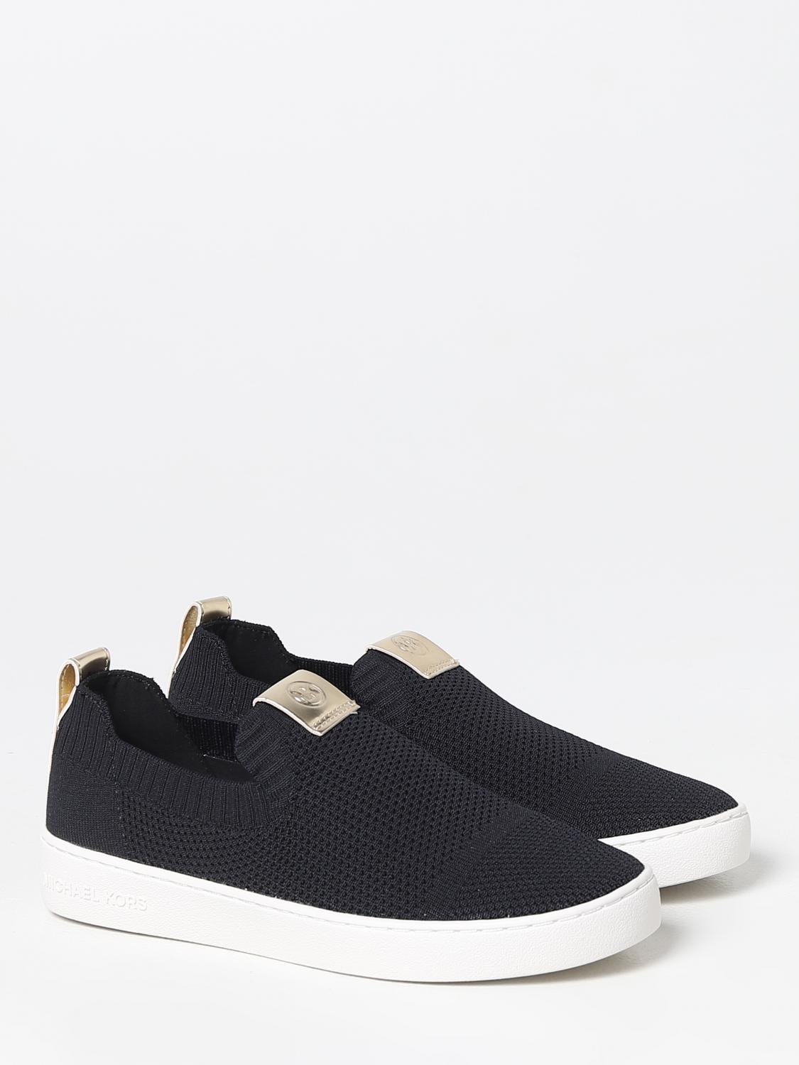 Michael Kors Juno sneakers in stretch knit - Black | 43R3JUFSBD | GIGLIO.COM