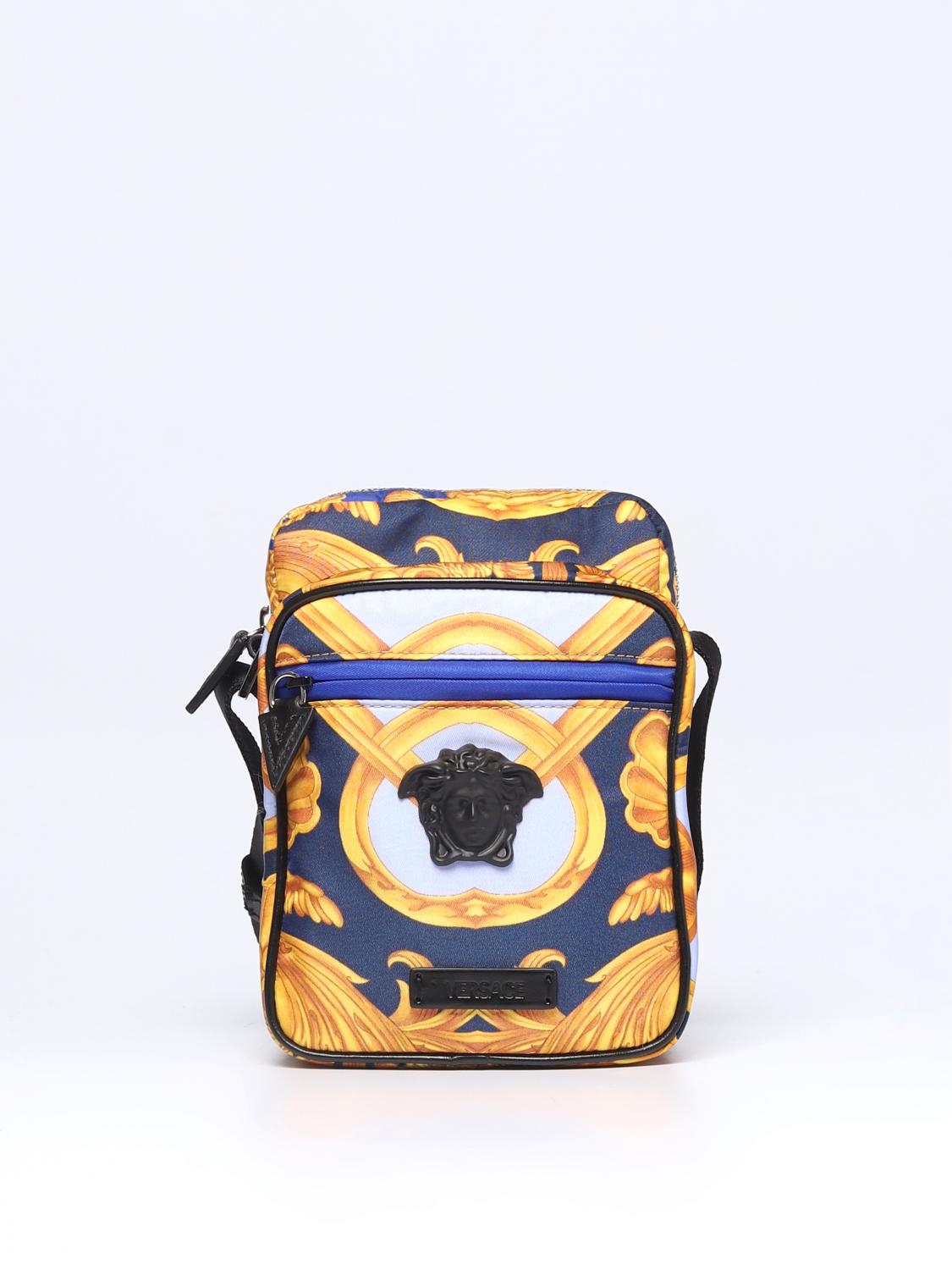 VERSACE BANDOLERA: Bolsos hombre Versace, Azul Oscuro - Img 1