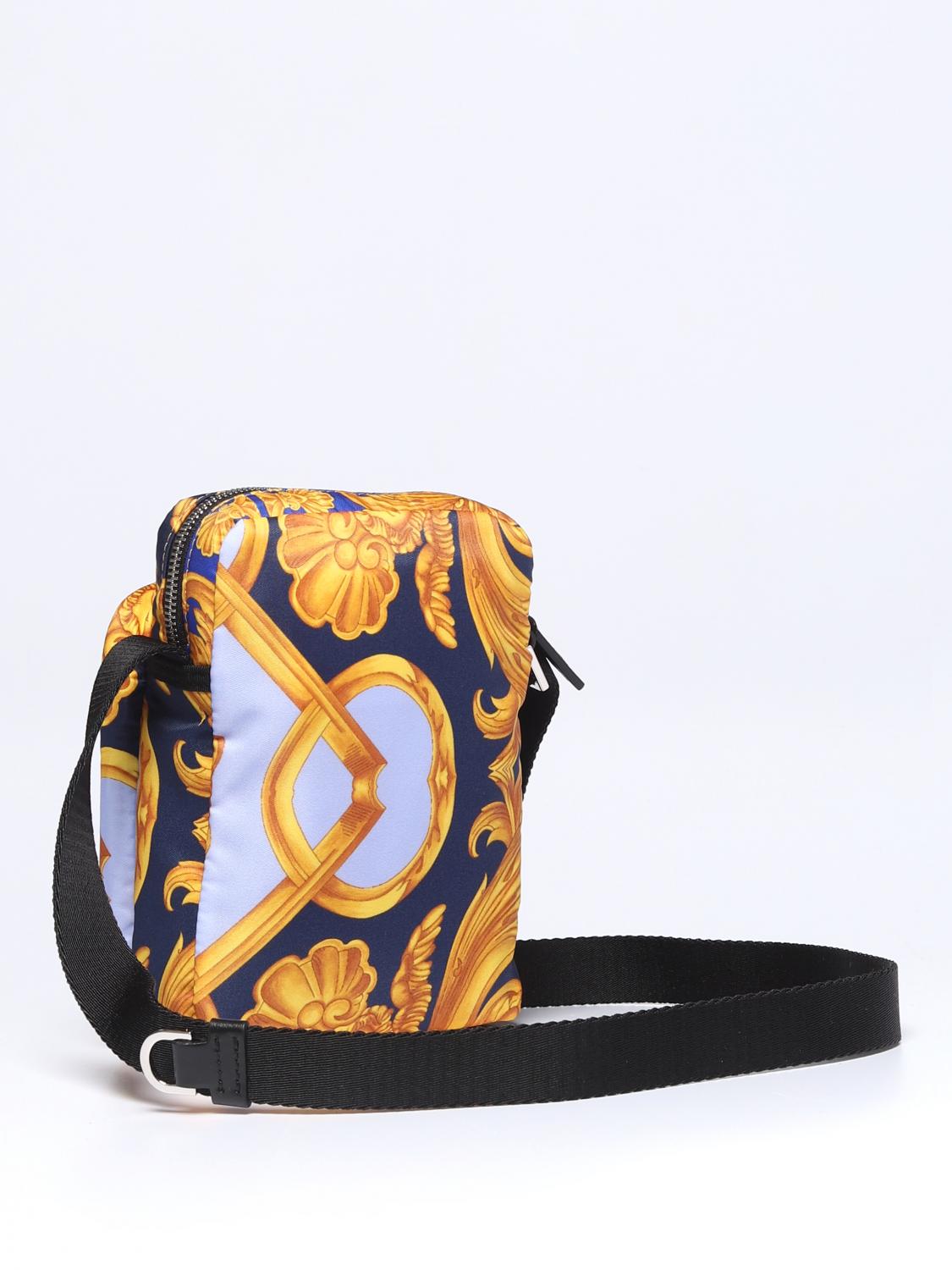 VERSACE BANDOLERA: Bolsos hombre Versace, Azul Oscuro - Img 3