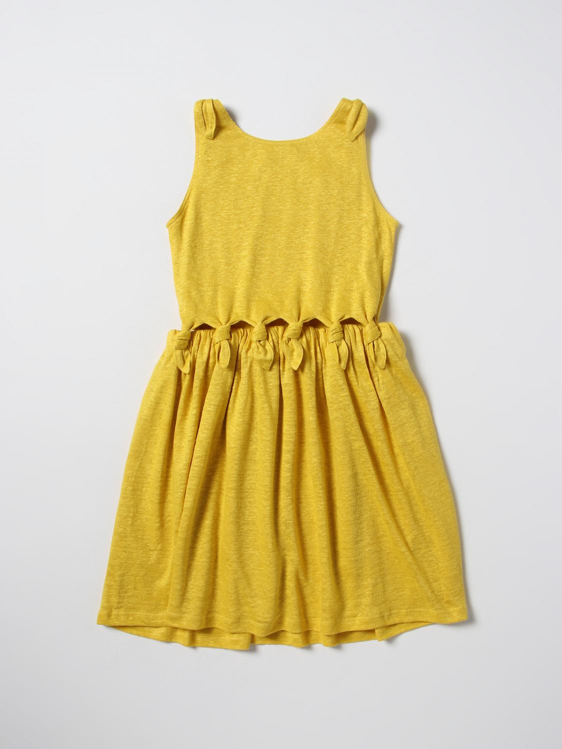 CHLOÉ VESTIDO: Vestido niños ChloÉ, Ocre - Img 2
