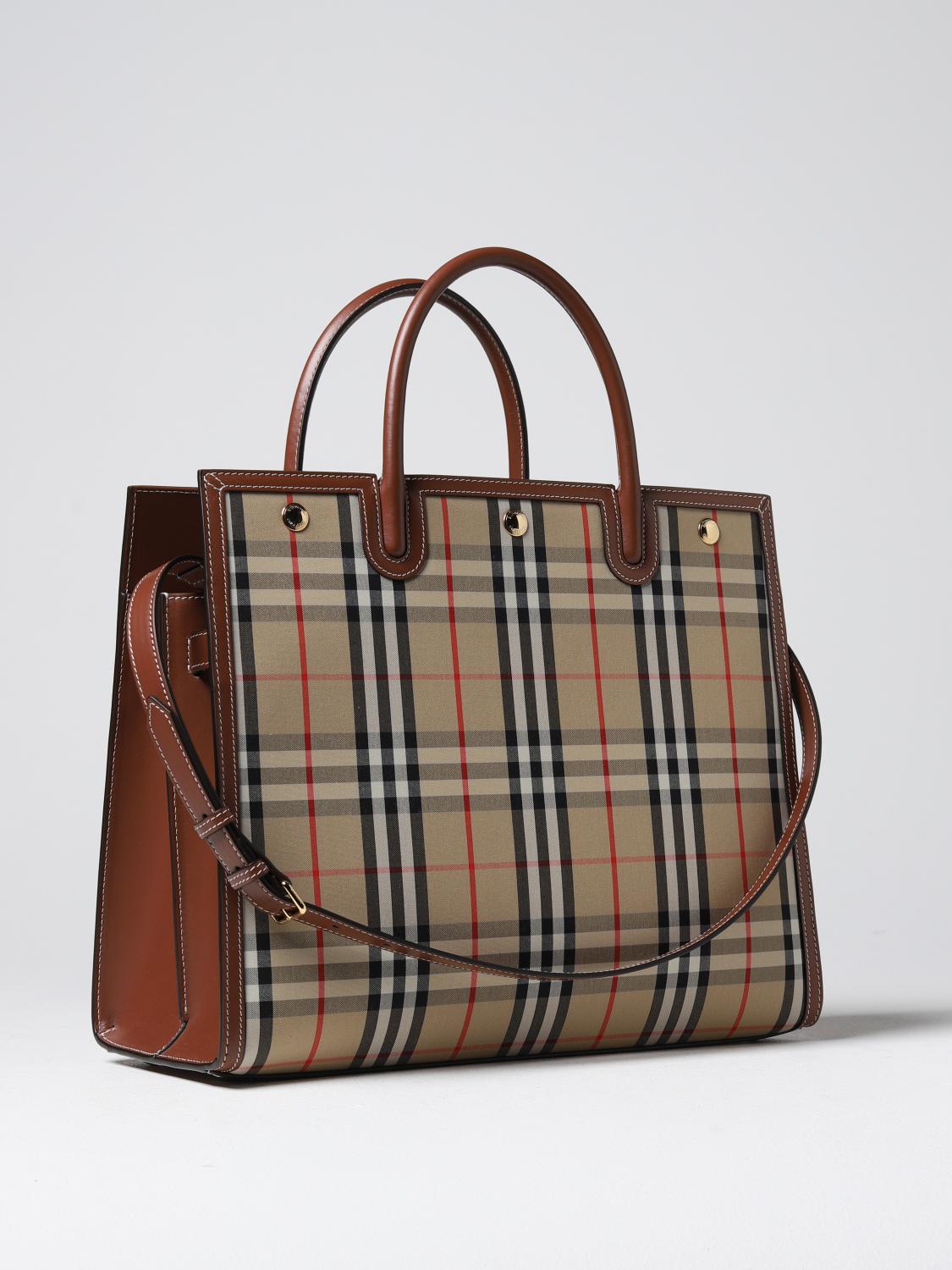 BURBERRY TOTE BAG: Shoulder bag woman Burberry, Beige - Img 2