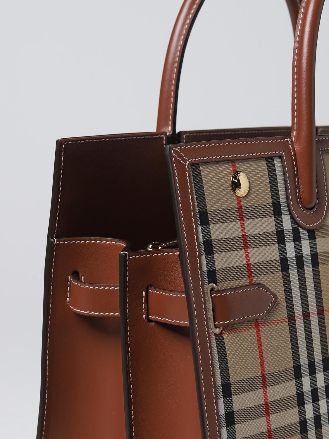 BURBERRY TOTE BAG: Shoulder bag woman Burberry, Beige - Img 3