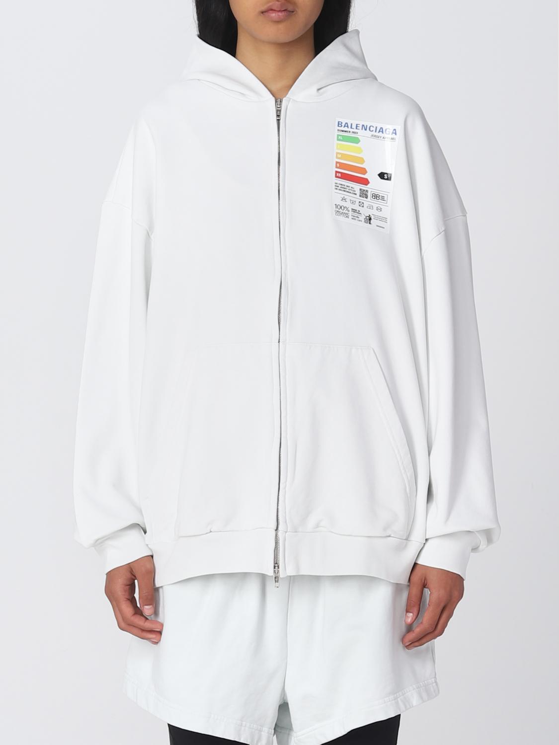 BALENCIAGA: Sweatshirt woman White Balenciaga sweatshirt