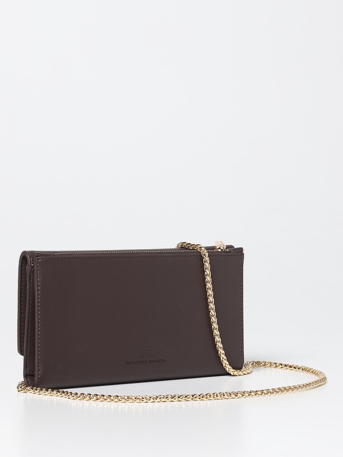 ELISABETTA FRANCHI BORSA MINI: Borsa Elisabetta Franchi in pelle sintetica, Marrone - Img 2