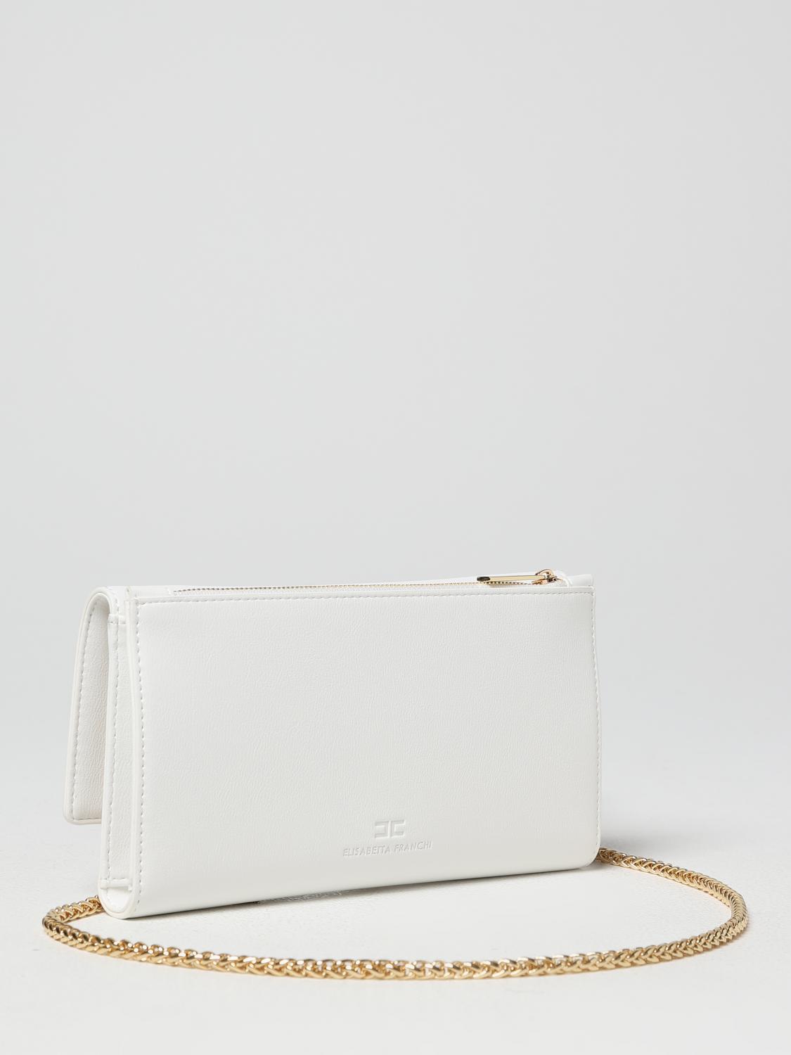ELISABETTA FRANCHI BORSA MINI: Borsa Elisabetta Franchi in pelle sintetica, Avorio - Img 2