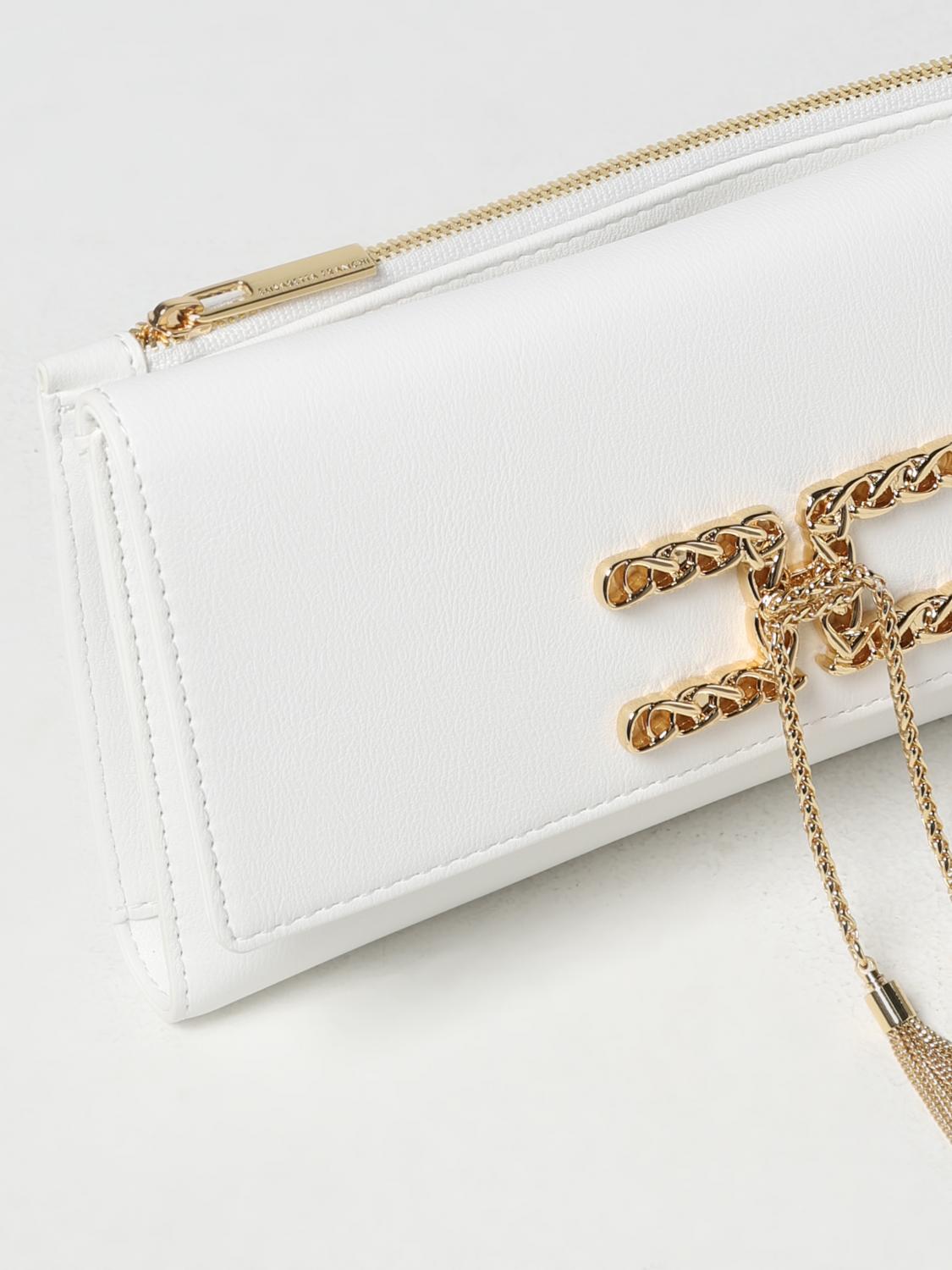 ELISABETTA FRANCHI BORSA MINI: Borsa Elisabetta Franchi in pelle sintetica, Avorio - Img 3