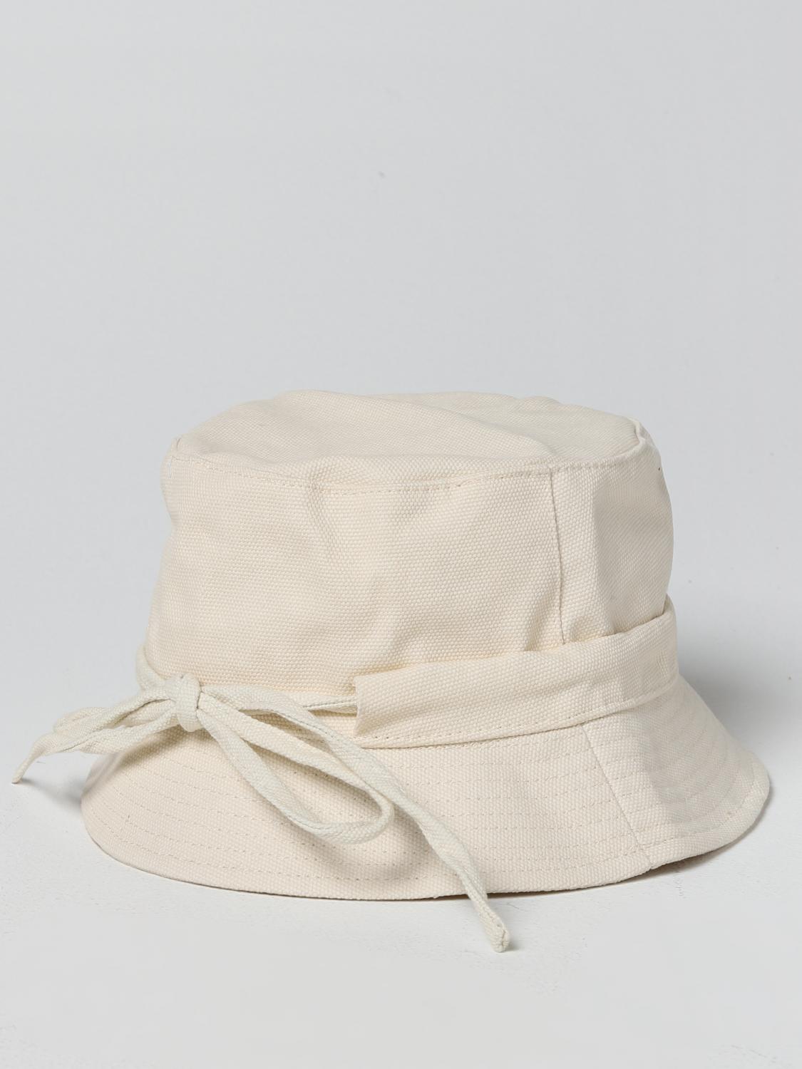 JACQUEMUS CAPPELLO: Cappello Jacquemus in cotone, Bianco - Img 2