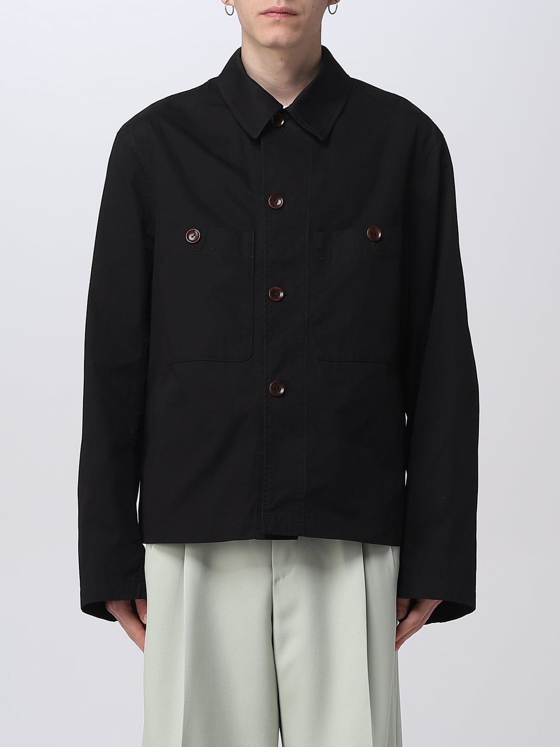 LEMAIRE CAMICIA: Camicia Lemaire in cotone, Nero - Img 1