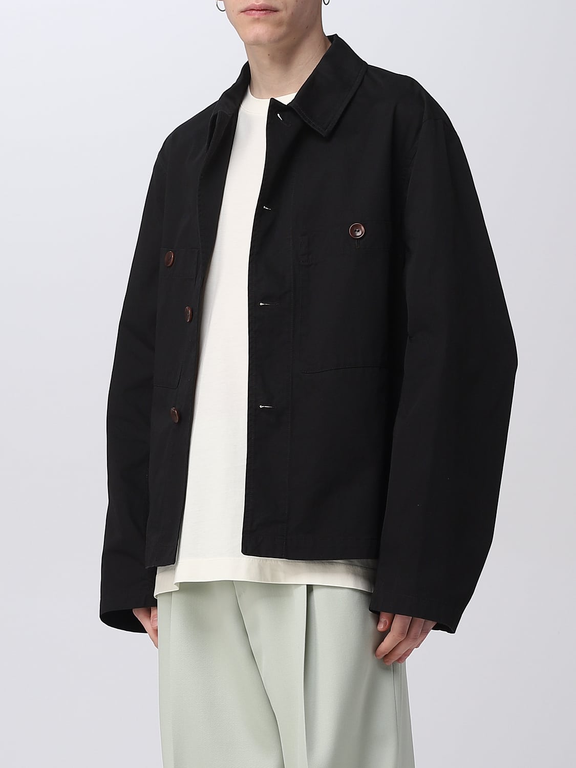 LEMAIRE CAMICIA: Camicia Lemaire in cotone, Nero - Img 4