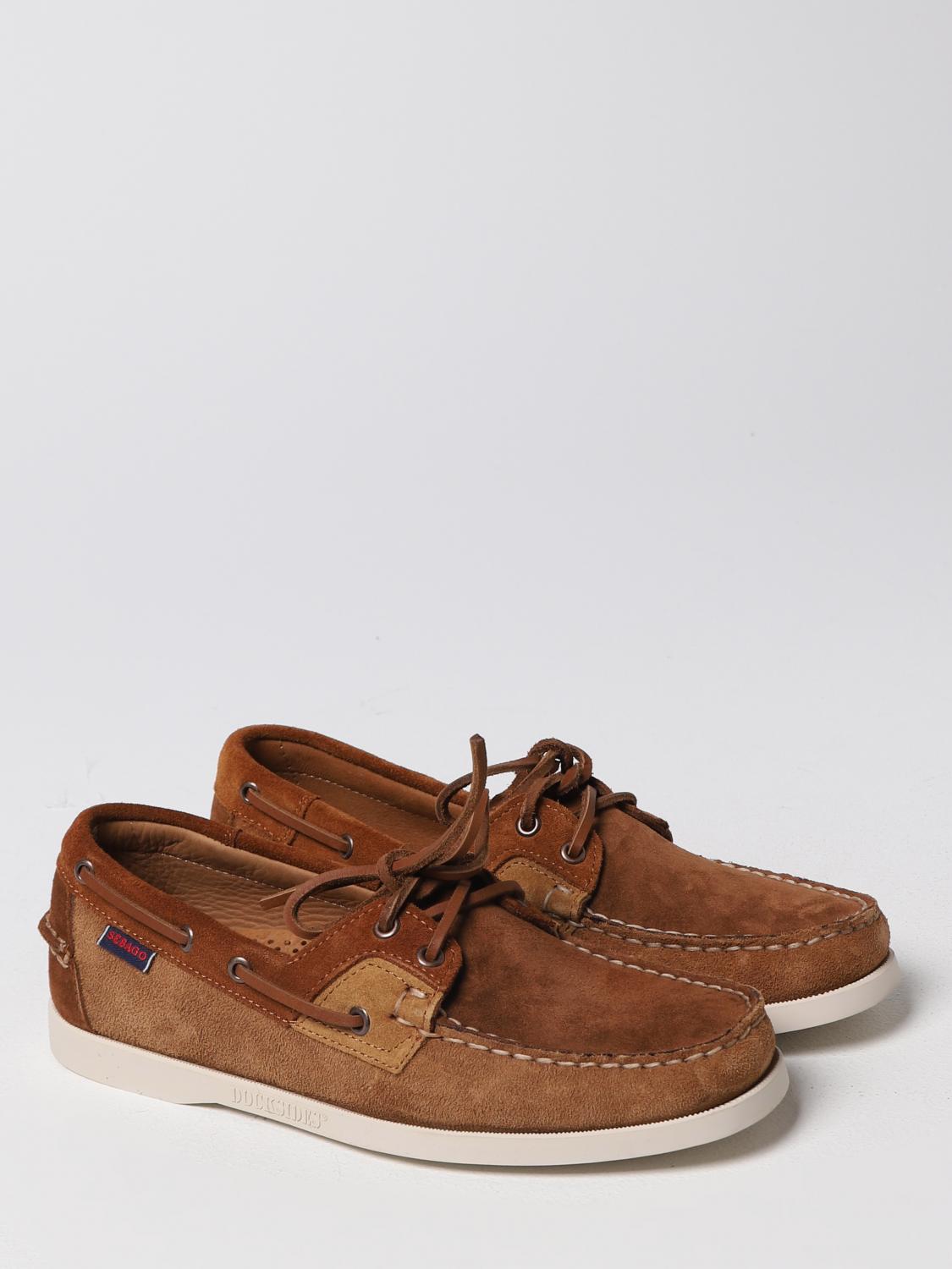 SEBAGO MOCASSINI: Mocassino Rossisland Jib Shadow Sebago in camoscio , Marrone - Img 2
