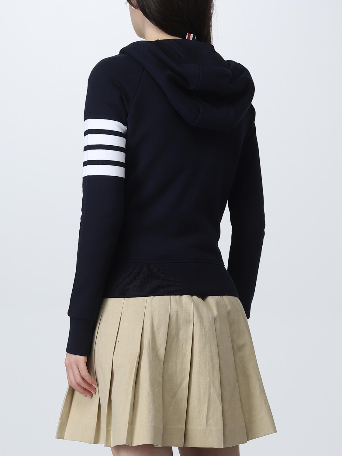 THOM BROWNE SUDADERA: Sudadera mujer Thom Browne, Azul Oscuro - Img 3