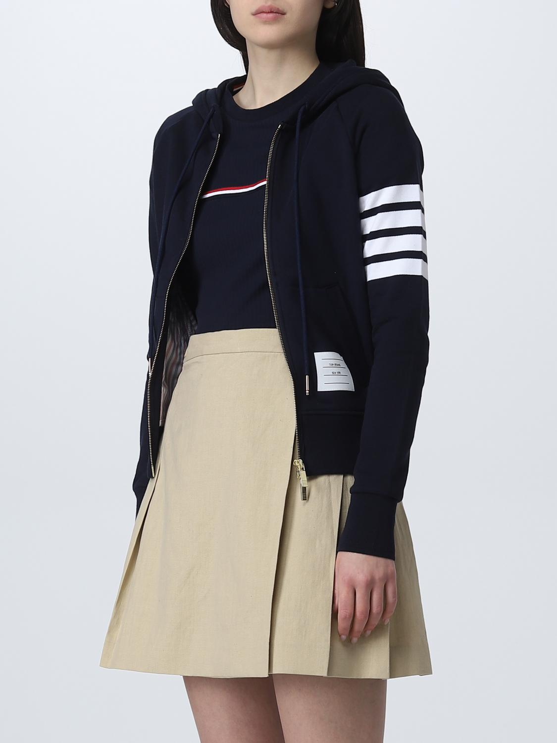 THOM BROWNE SUDADERA: Sudadera mujer Thom Browne, Azul Oscuro - Img 4