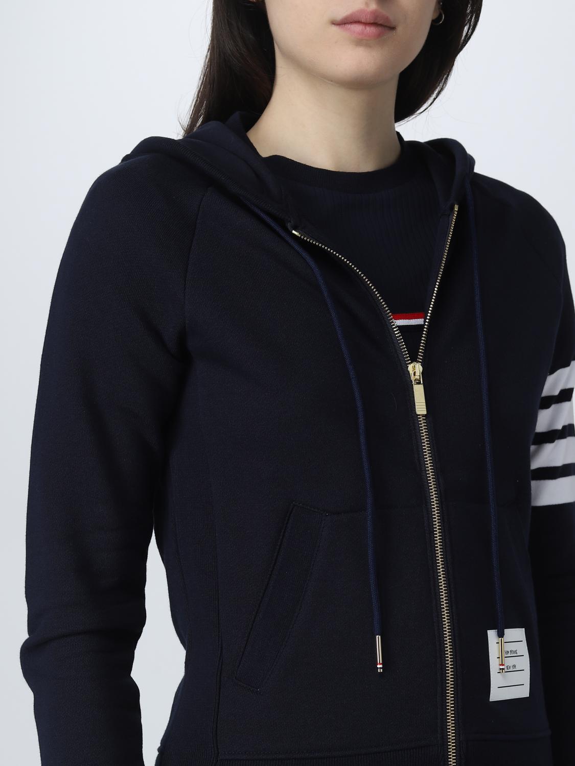 THOM BROWNE SUDADERA: Sudadera mujer Thom Browne, Azul Oscuro - Img 5