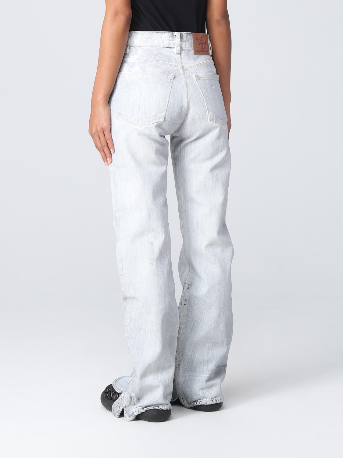 Y/PROJECT JEANS: Jeans woman Y/project, White - Img 2