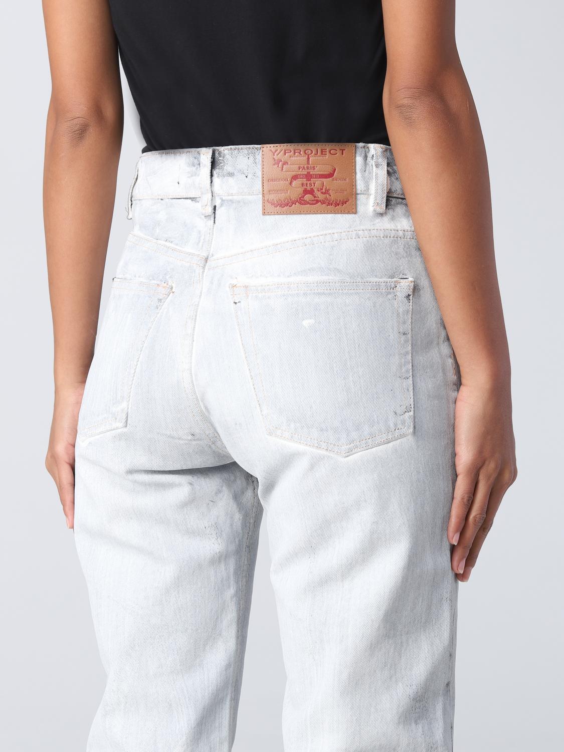Y/PROJECT JEANS: Jeans woman Y/project, White - Img 3