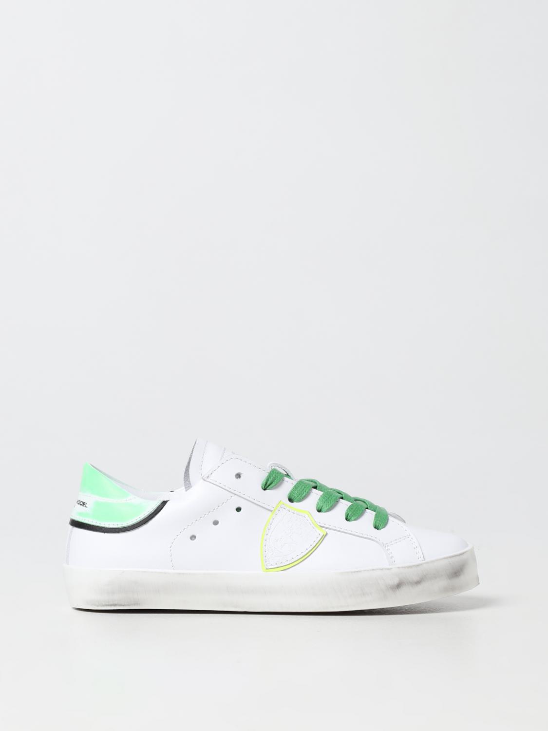PHILIPPE MODEL JUNIOR SNEAKERS: Schuhe kinder Philippe Model Junior, Weiss 1 - Img 1