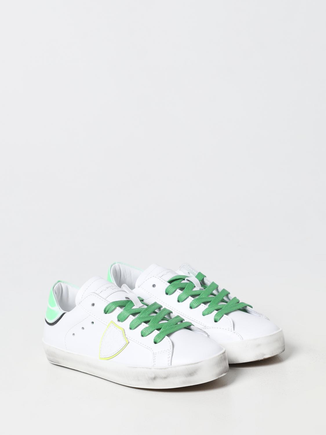 PHILIPPE MODEL JUNIOR SNEAKERS: Schuhe kinder Philippe Model Junior, Weiss 1 - Img 2