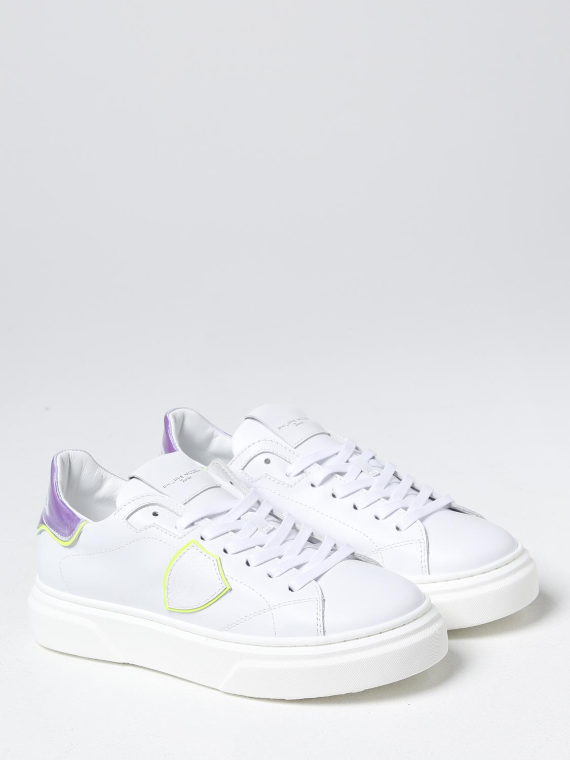 PHILIPPE MODEL JUNIOR ZAPATOS: Zapatos niños Philippe Model Junior, Blanco - Img 2