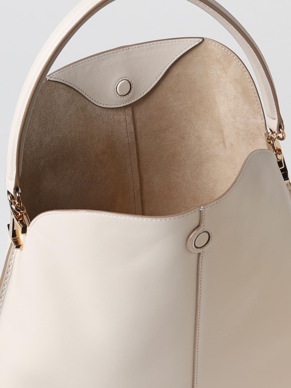 TOD'S BORSA A SPALLA: Borsa Tod's in pelle liscia, Beige - Img 4
