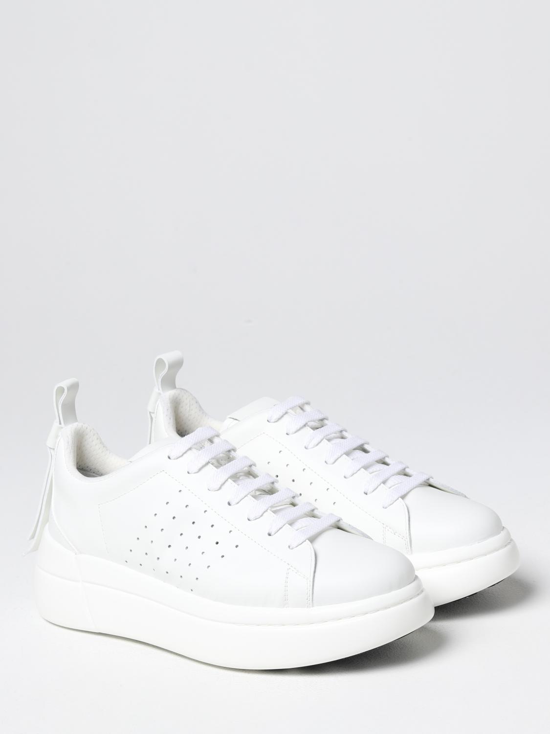 RED(V) SNEAKERS: Sneakers Bowalk Red(V) in pelle, Bianco - Img 2