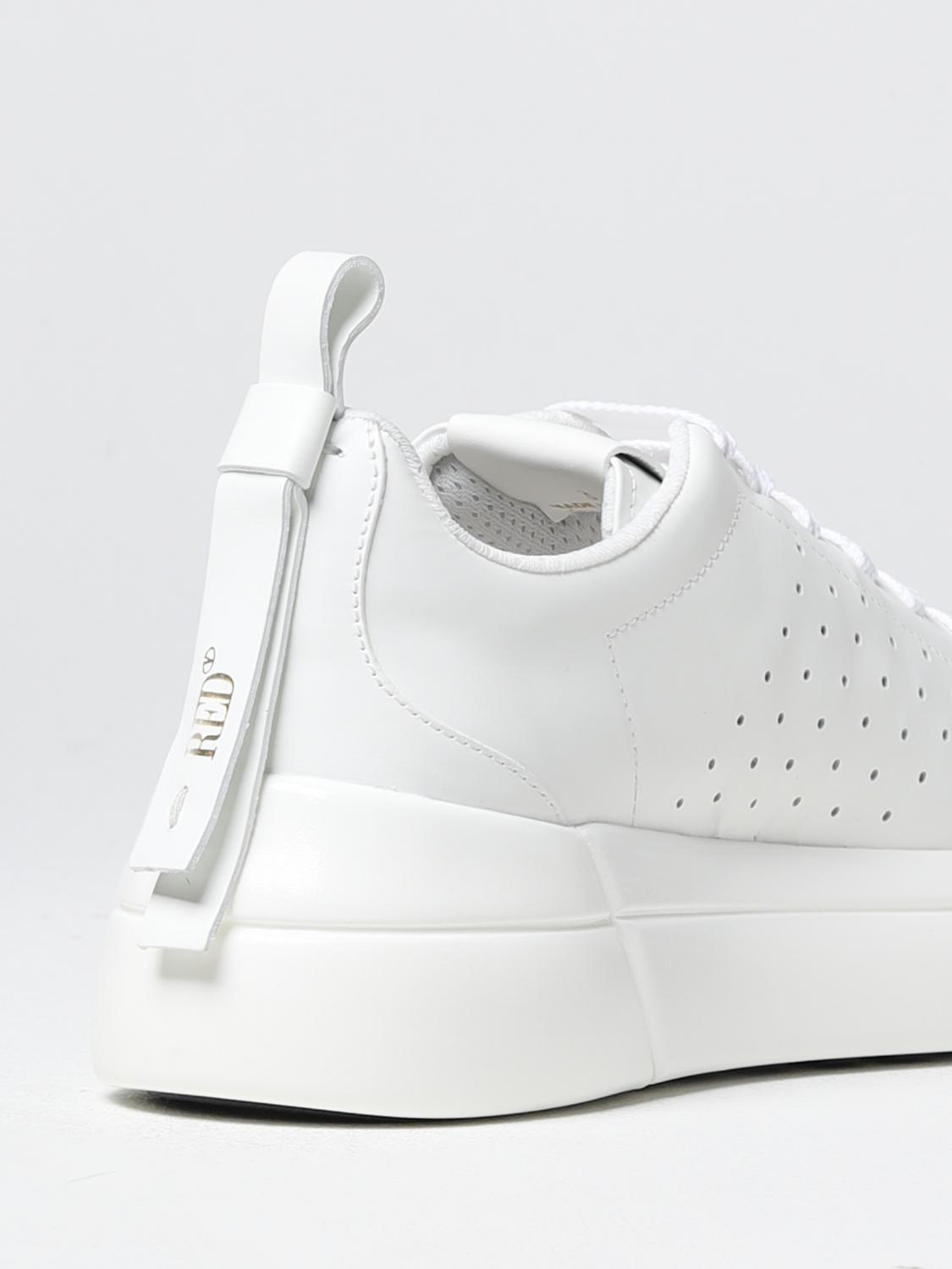 RED(V) SNEAKERS: Sneakers Bowalk Red(V) in pelle, Bianco - Img 3