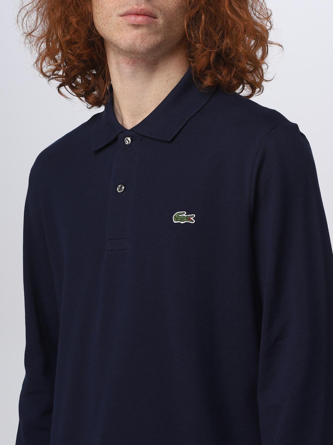 LACOSTE POLO: Polo Lacoste in piqué di cotone, Blue - Img 3
