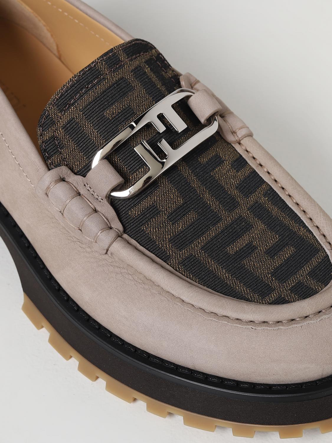 FENDI MOKASSINS: Mokassins herren Fendi, Beige - Img 4
