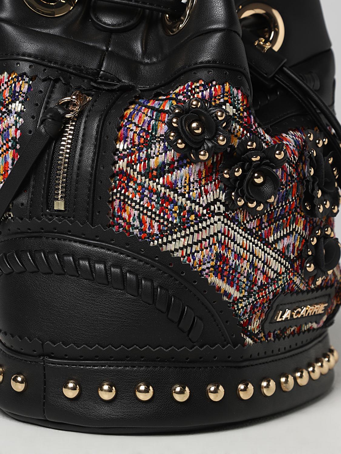 LA CARRIE BOLSO DE HOMBRO: Bandolera mujer La Carrie, Negro - Img 3