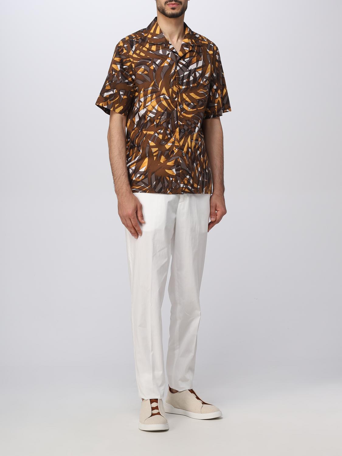 ZEGNA CAMICIA: Camicia uomo Zegna, Marrone - Img 2