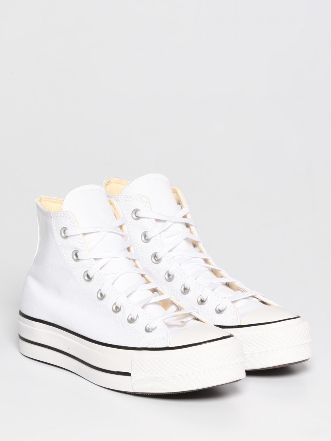 CONVERSE SNEAKERS: Sneakers Chuck Taylor All Star Platform Converse in canvas, Bianco - Img 2