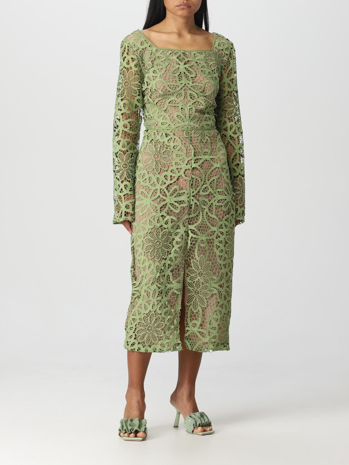 WEILI ZHENG FALDA: Falda mujer Weili Zheng, Verde - Img 2