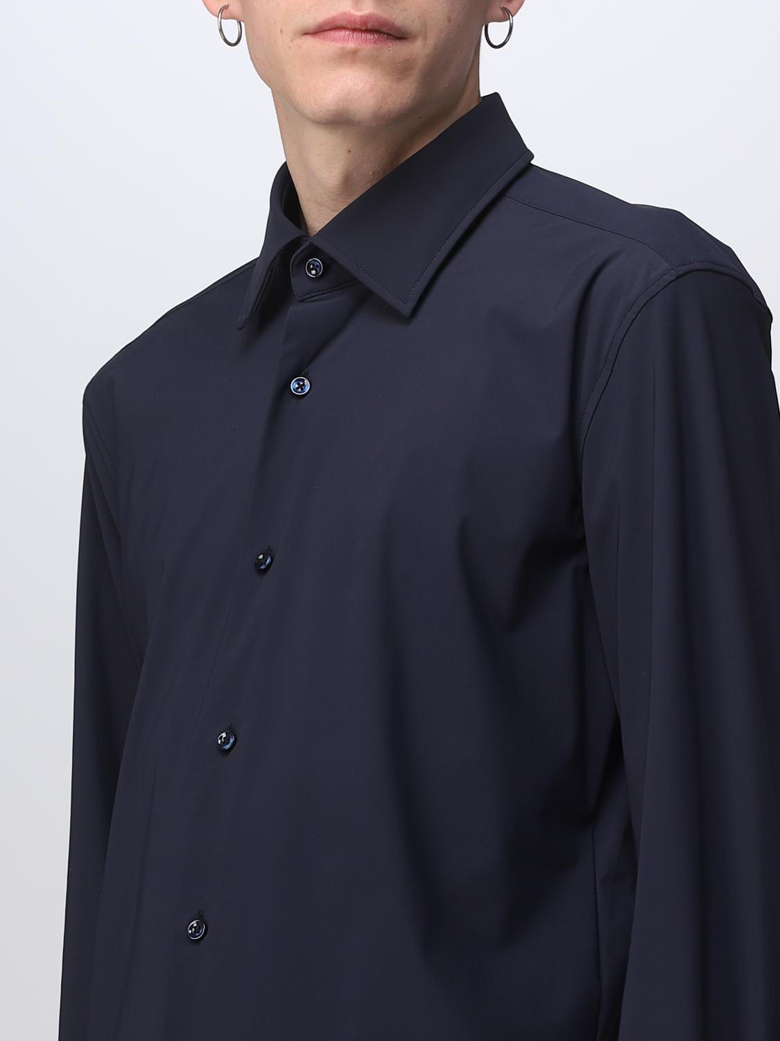 BOSS CAMICIA: Camicia Boss in jersey stretch, Blue - Img 3