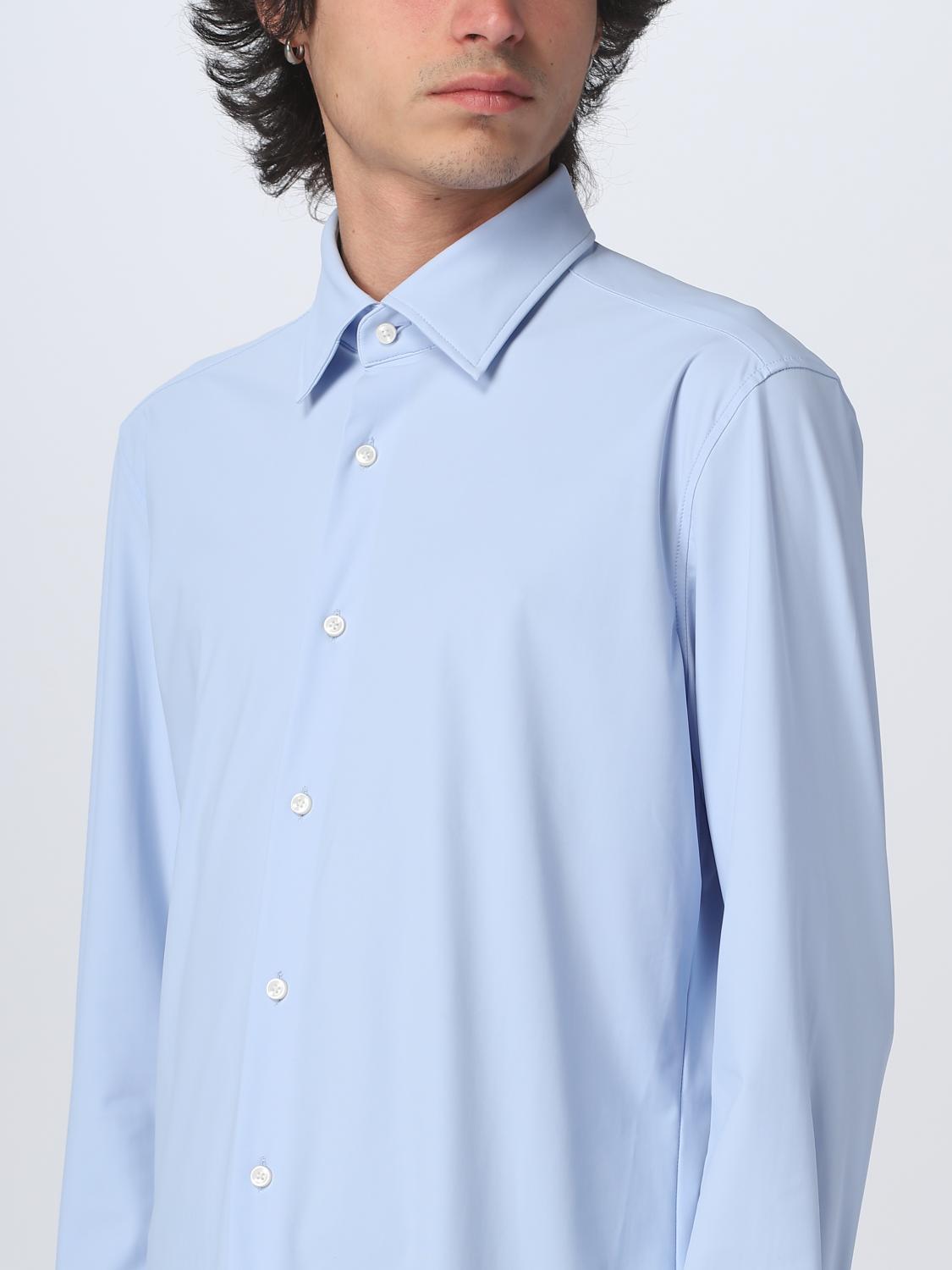 BOSS CAMICIA: Camicia Boss in jersey stretch, Azzurro - Img 3