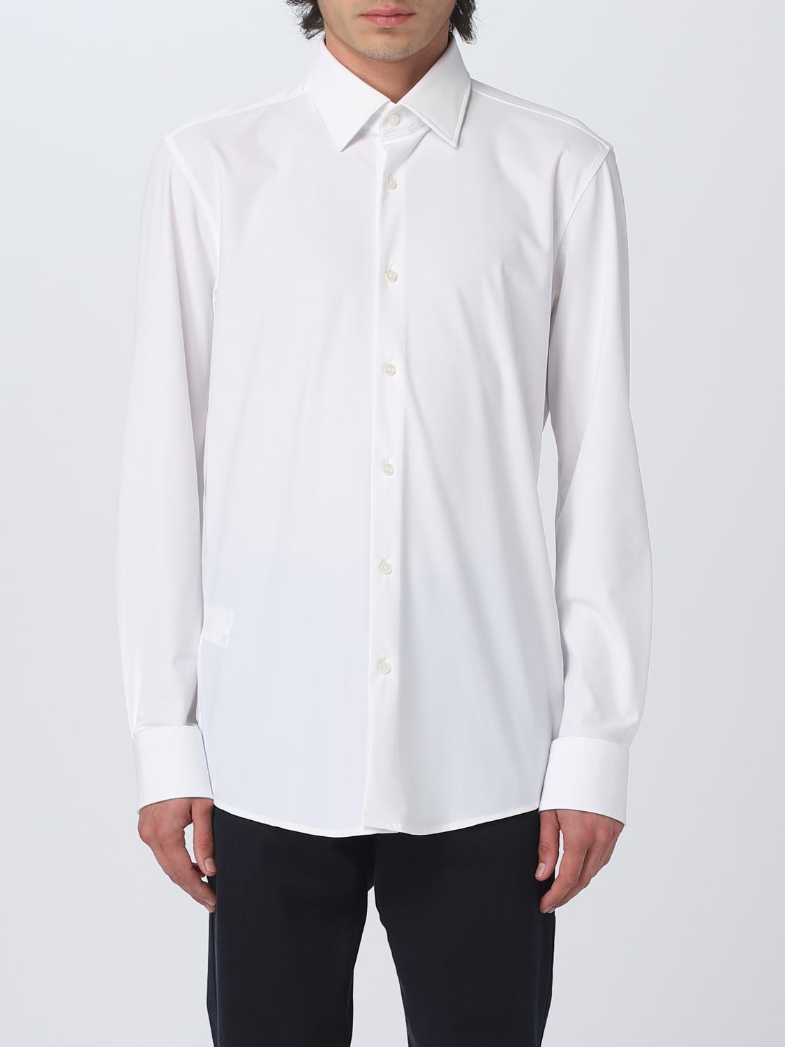 BOSS CAMICIA: Camicia Boss in jersey stretch, Celeste - Img 1