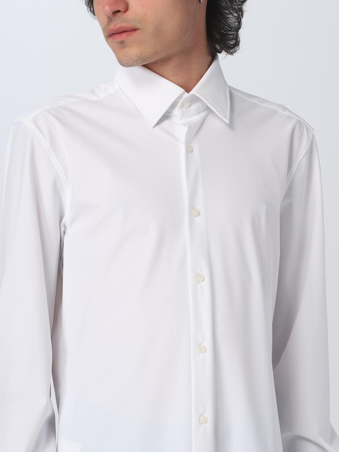 BOSS CAMICIA: Camicia Boss in jersey stretch, Celeste - Img 3