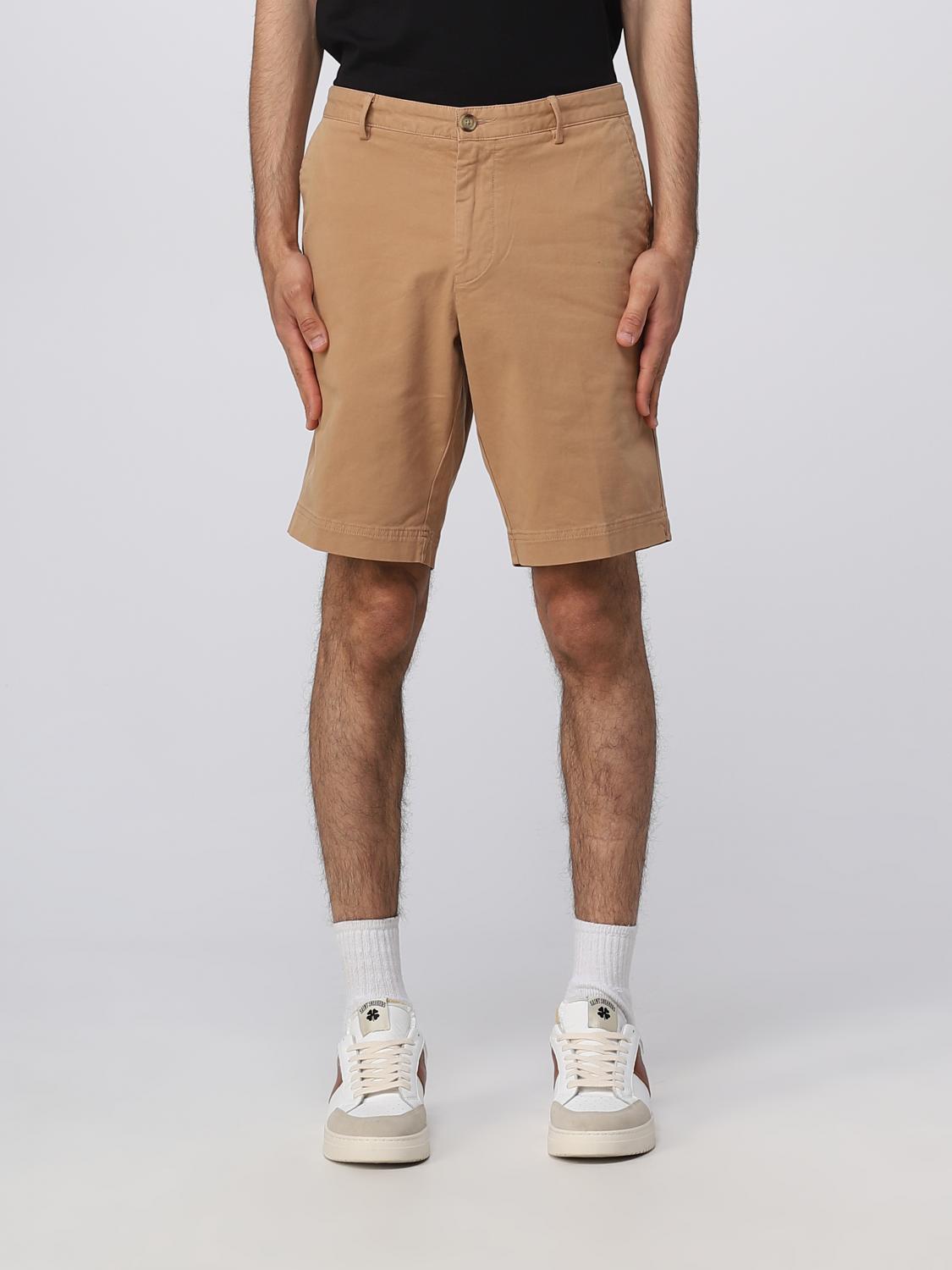 BOSS PANTALONCINI: Pantaloncino Boss in gabardine di cotone, Beige - Img 1