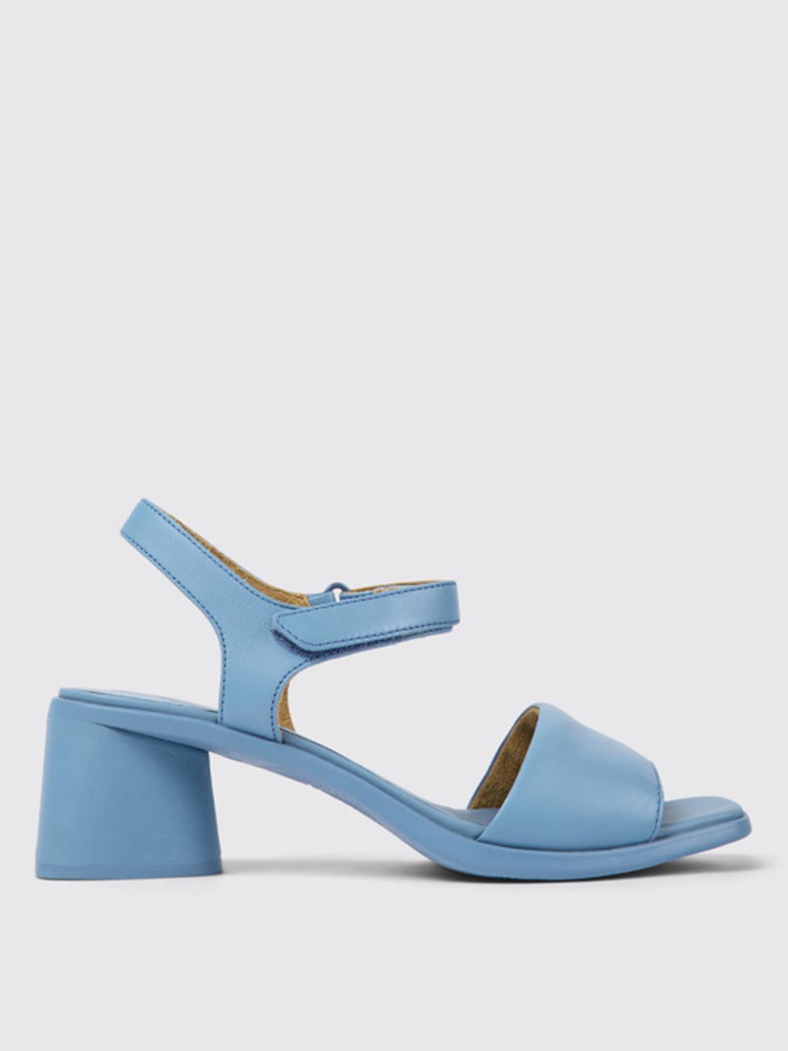 CAMPER: Sandalo Kiara in pelle Blue Sandali Con Tacco Camper
