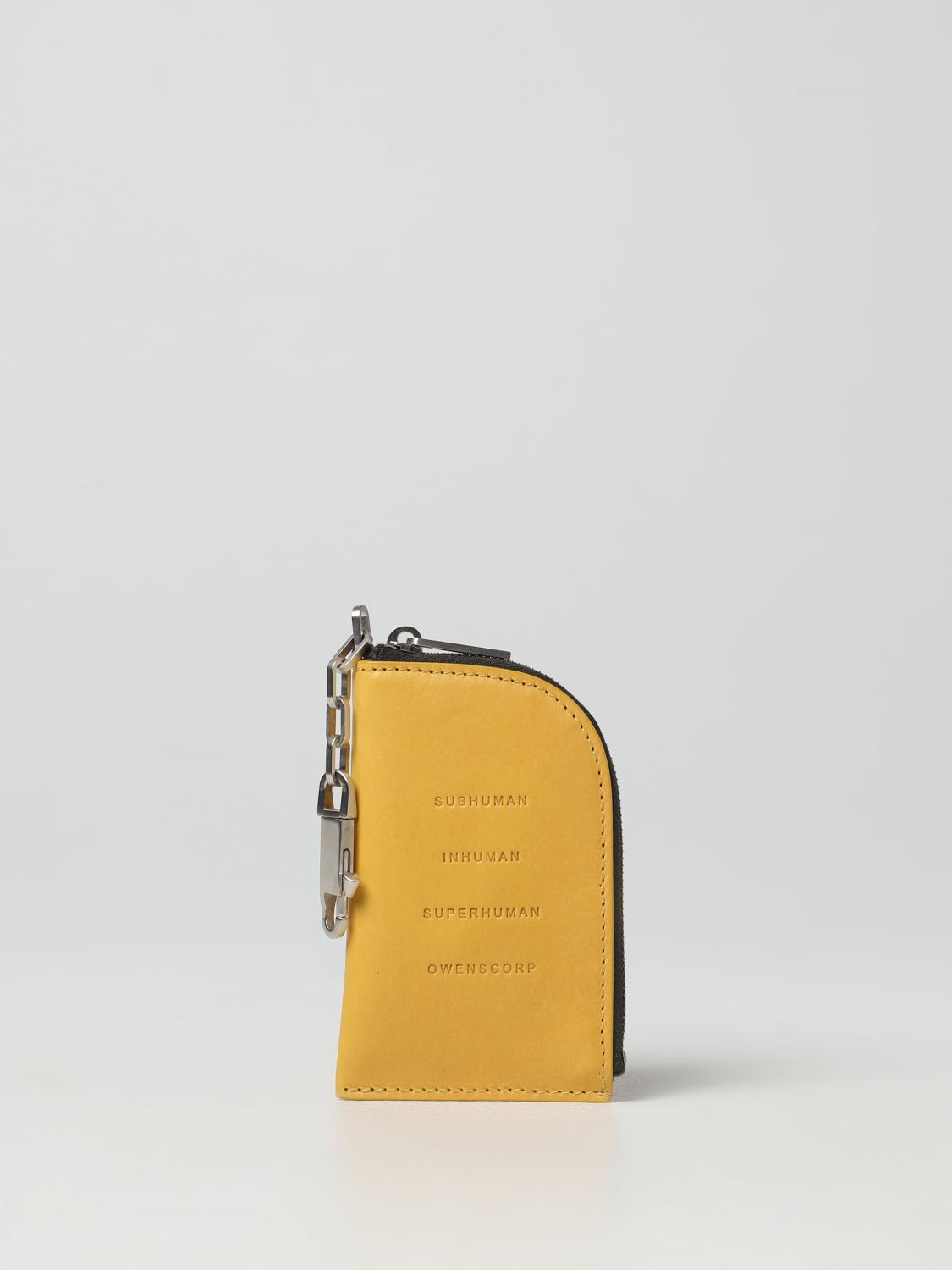 RICK OWENS WALLET: Wallet men Rick Owens, Yellow - Img 1