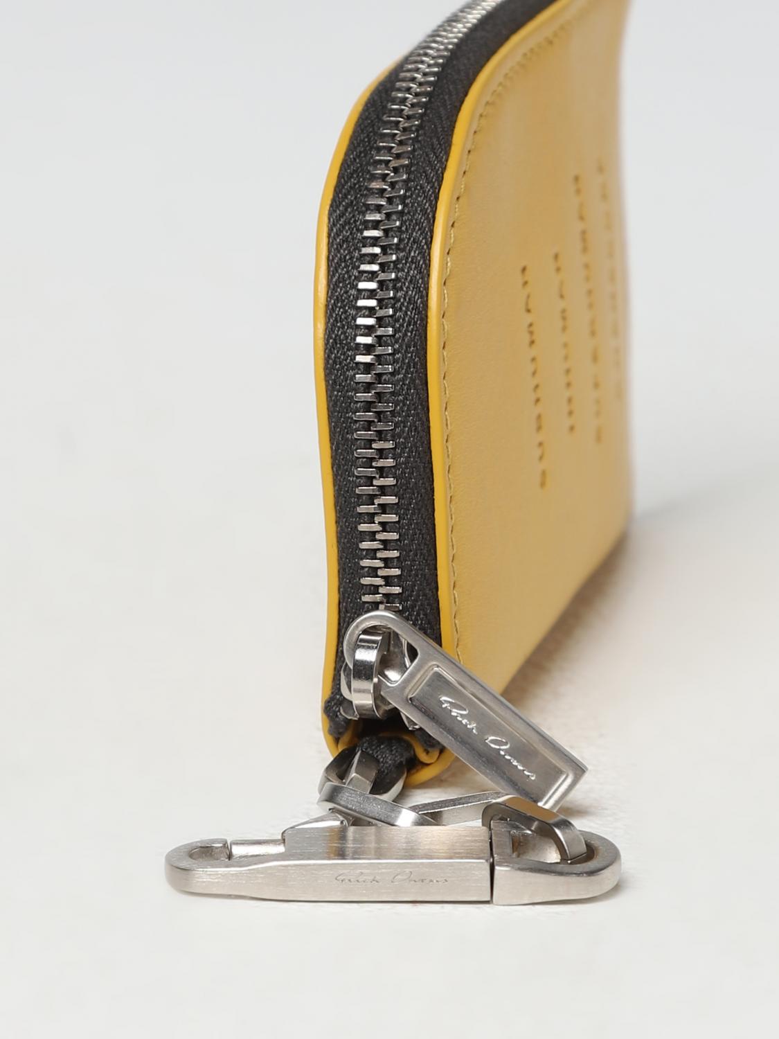 RICK OWENS WALLET: Wallet men Rick Owens, Yellow - Img 3