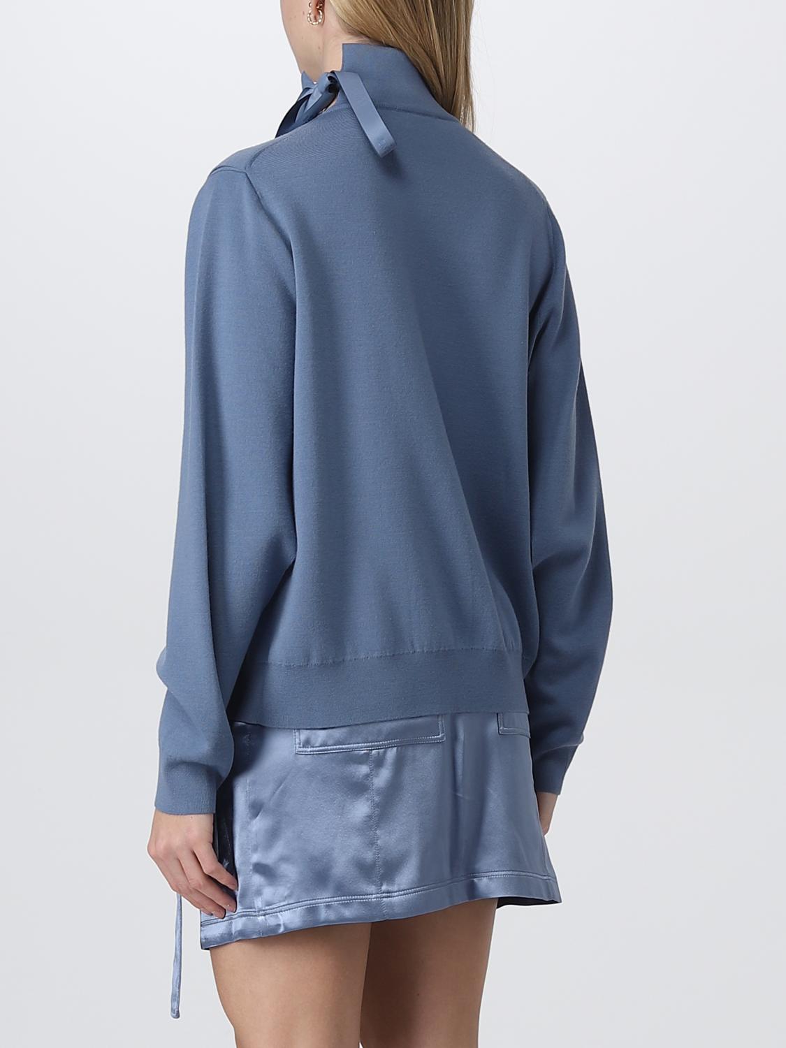 FENDI: wool pullover - Blue | Fendi sweater FZX972ANJK online at