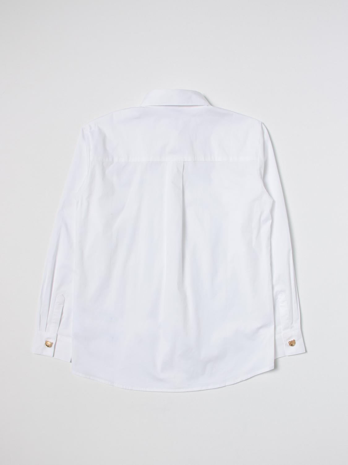 MOSCHINO CAMISA: Camisa niños Moschino Kid, Blanco - Img 2