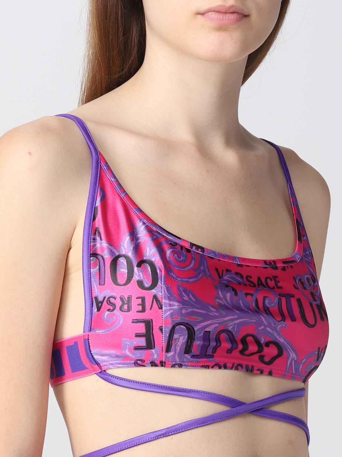 VERSACE JEANS COUTURE TOP: Top mujer Versace Jeans Couture, Violeta - Img 3
