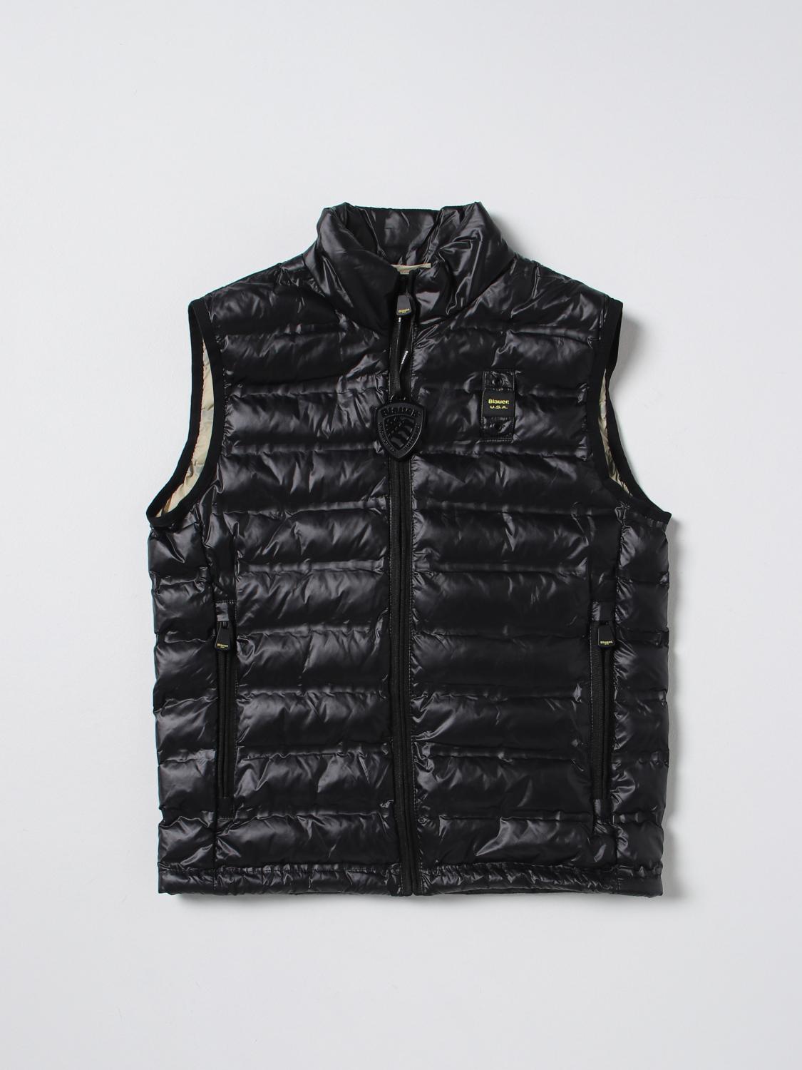 BLAUER WAISTCOAT: Waistcoat kids Blauer, Black - Img 1