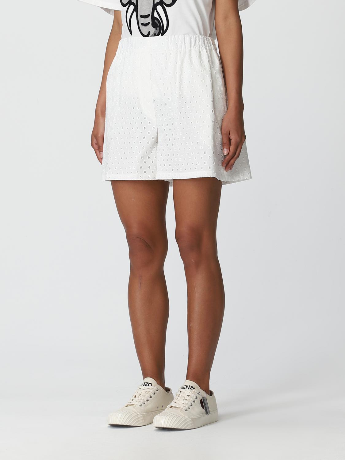 Kenzo Short woman - White | FD52SH0679FG | GIGLIO.COM