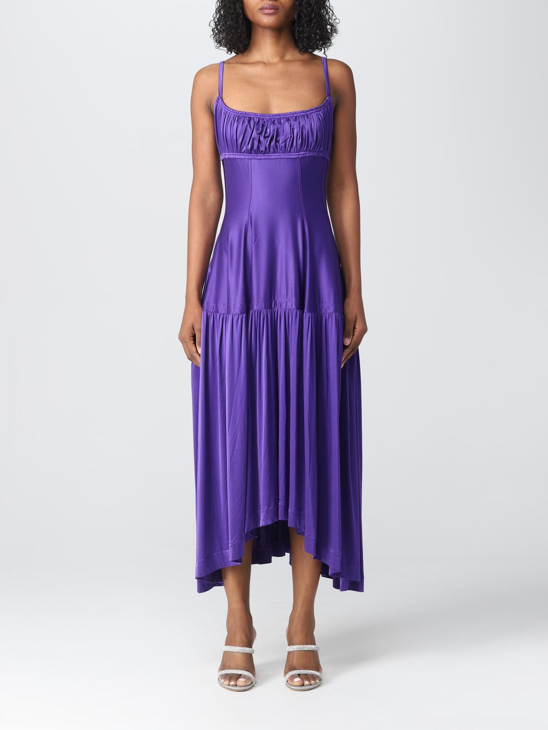 open lace back dress Paco Rabanne PVC Floral Mini Dress