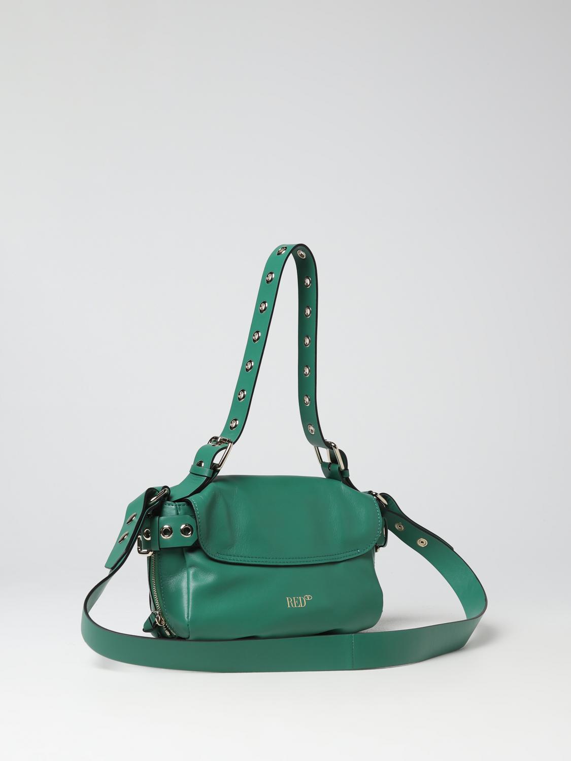 RED(V) BORSA A SPALLA: Borsa Bikered Red(V) in pelle, Verde - Img 2
