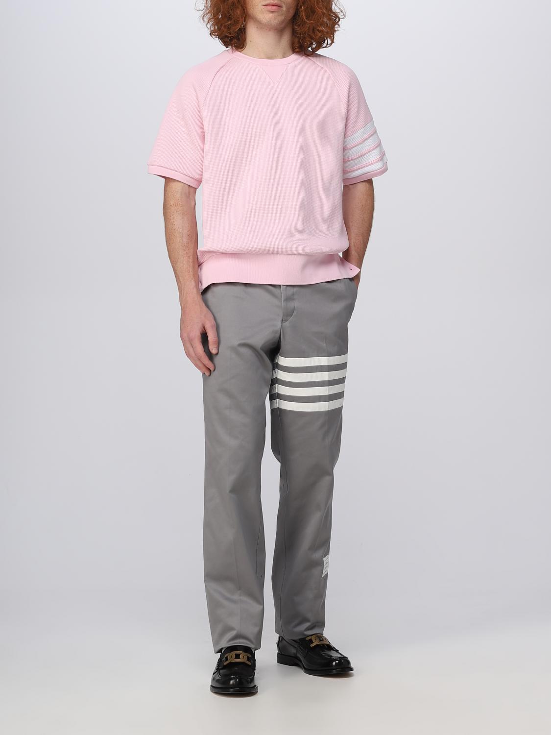THOM BROWNE: cotton t-shirt - Pink | Thom Browne t-shirt