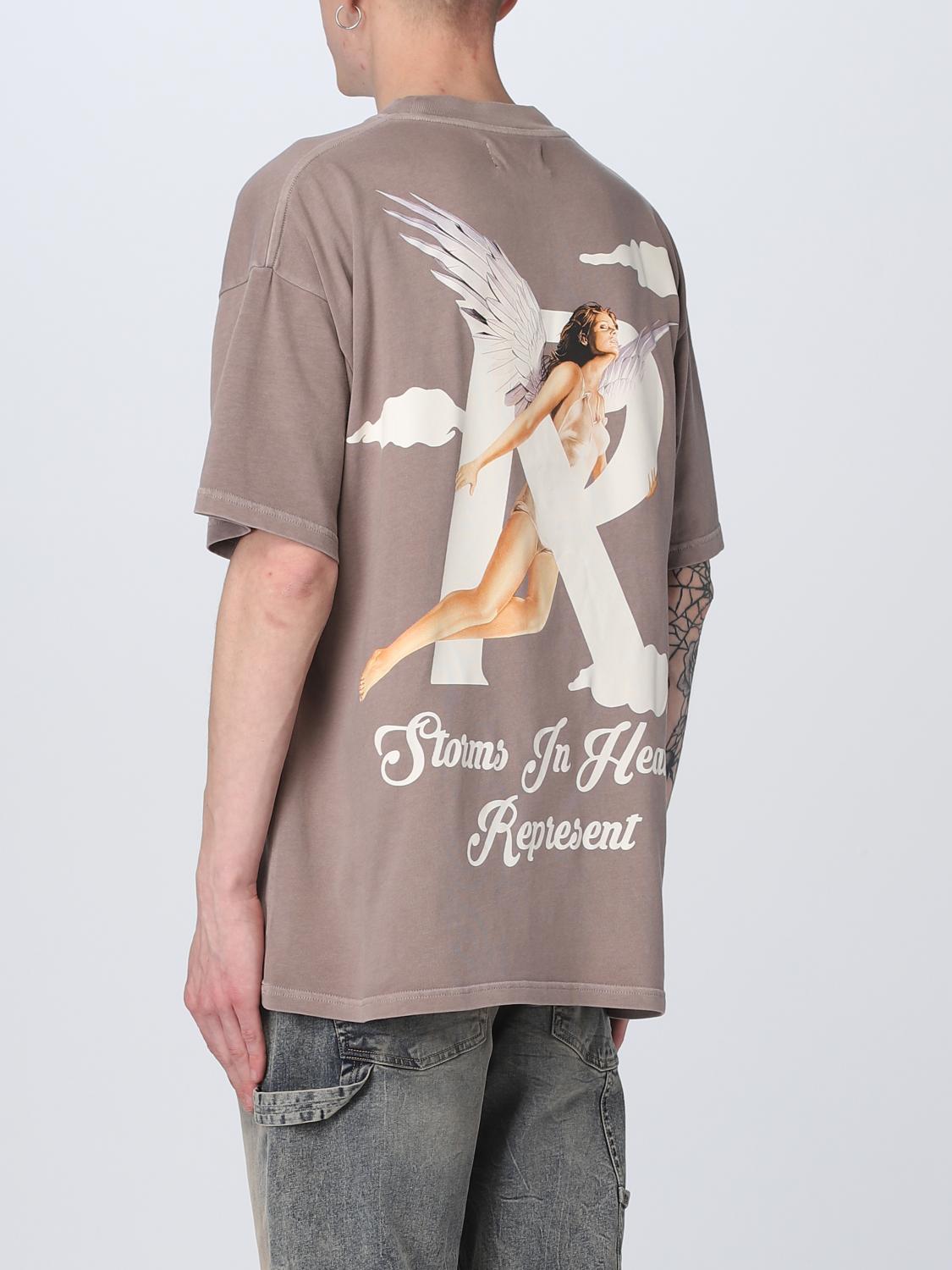 REPRESENT T-SHIRT: T-shirt men Represent, Beige - Img 2