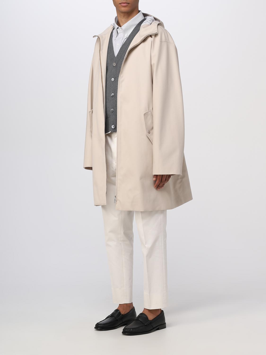 THOM BROWNE 大衣: 大衣 男士 Thom Browne, 卡其色 - Img 4
