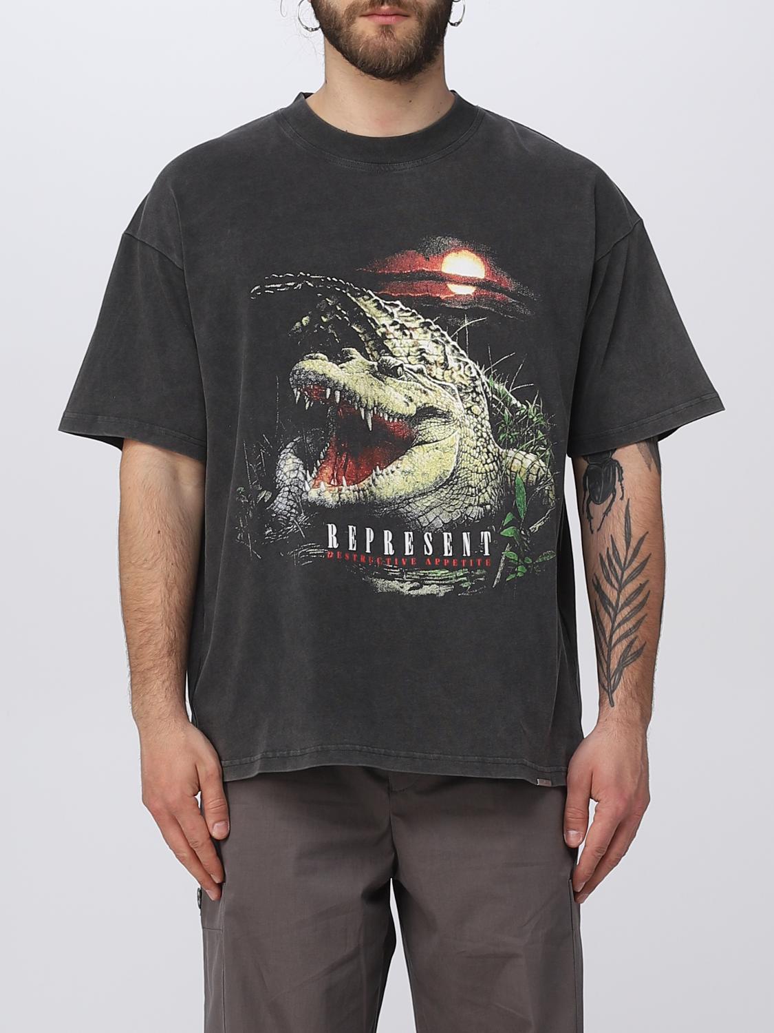 REPRESENT T-SHIRT: T-shirt men Represent, Grey - Img 1